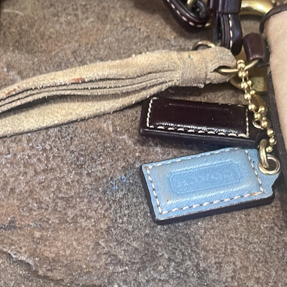 COACH Scarf Print Mini Pouch with Strap - Picture 8 of 8